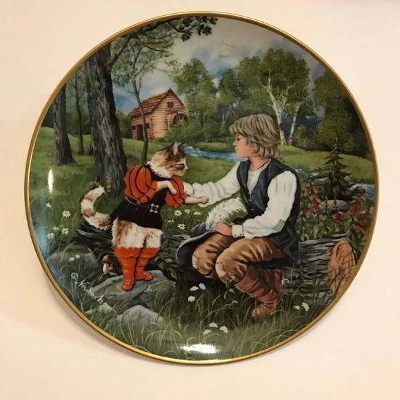 Other - Kaiser PUSS IN BOOTS - Der gestiefelte Kater Collector Plate - Gerda Neubacher